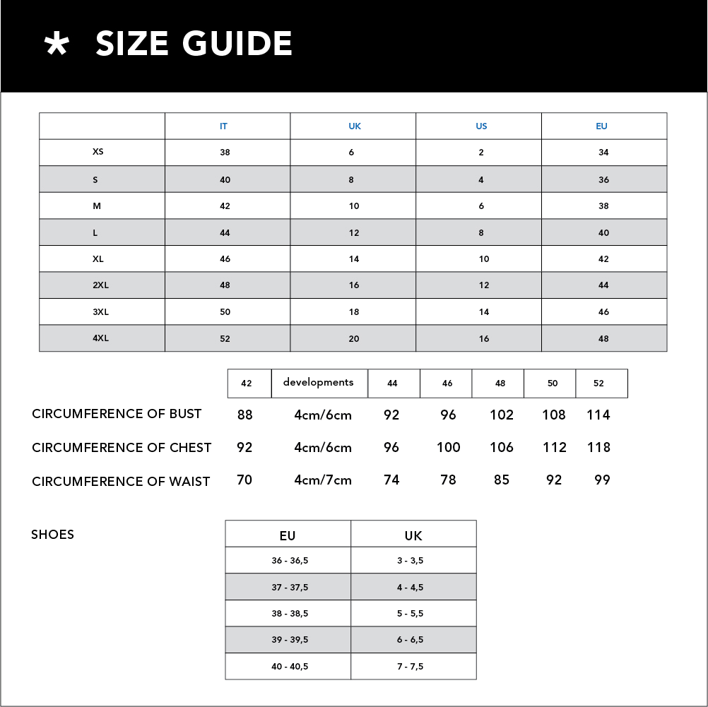 Louis Philippe Jacket Size Chart
