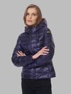 Blauer - EMMA QUILTED DOWN JACKET WITH HOOD - Night Blue Ins. Chianti Red - Blauer