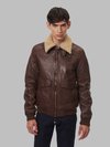 Blauer - ANDRE BOMBER JACKET WITH FUR - Chocolate Brown - Blauer