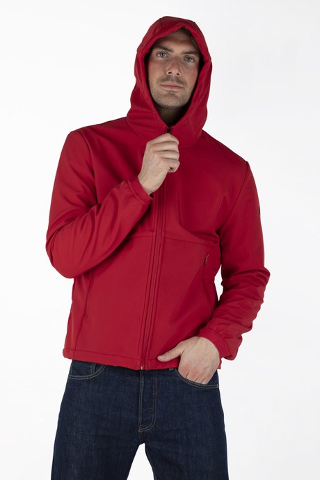 Technical jacket with hood