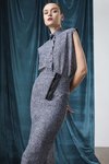 Chiara Boni - Sama Printed Skirt - Harris Tweed Black - Chiara Boni