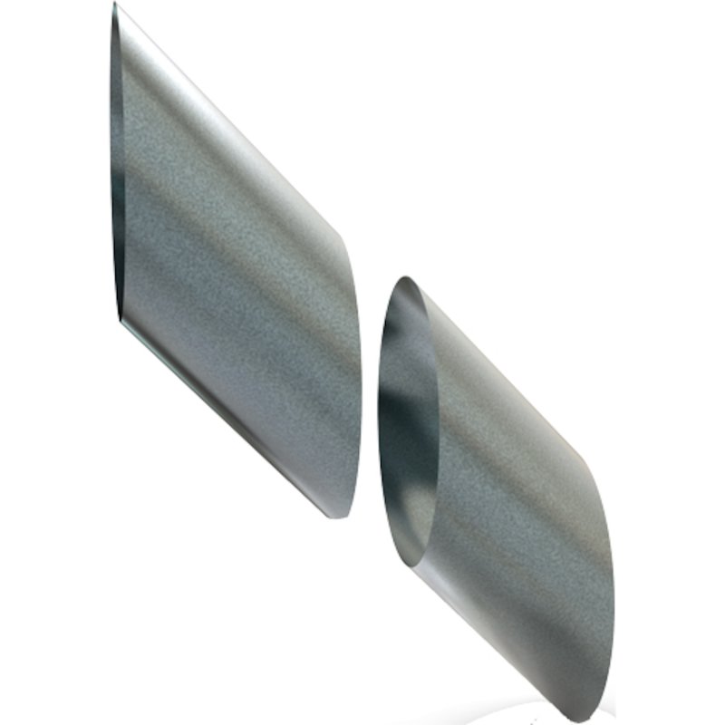 Convesa KC Twinwall Flue Adjustable Wall Sleeve - Silver Filigree