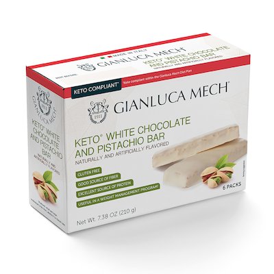 KETO WHITE CHOCOLATE AND PISTACHIO BAR