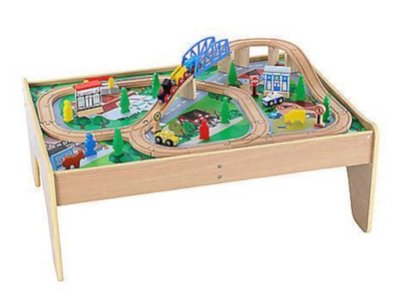 ELC Small Wooden Train Table