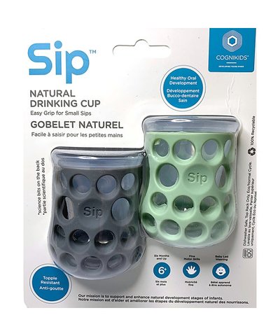 Cognikids Sip Natural Drinking Cup - Grey/Sage