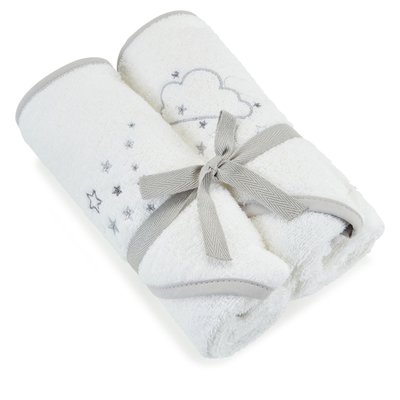 Baby Elegance Hooded Towel 2 Pack – Grey