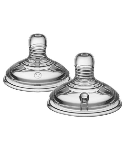 Tommee Tippee Closer to Nature Easivent Variflow Teats - 2 Pk