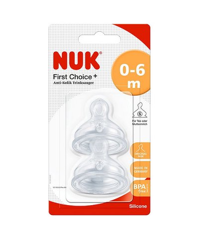Nuk First Choice+ Silicone Teat Medium Hole Size 1