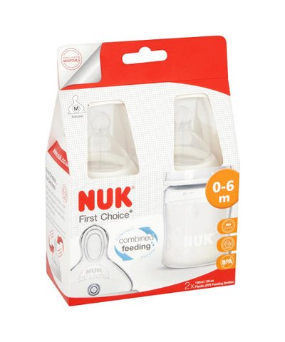 Nuk First Choice+ White Bottle Set 150ml