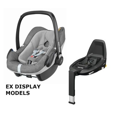 EX DISPLAY Maxi Cosi Pebble Plus Nomad Grey & 3Wayfix Base