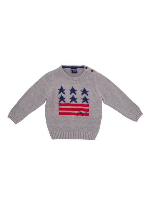 VISCOUS SWEATER WITH EMBROIDERY