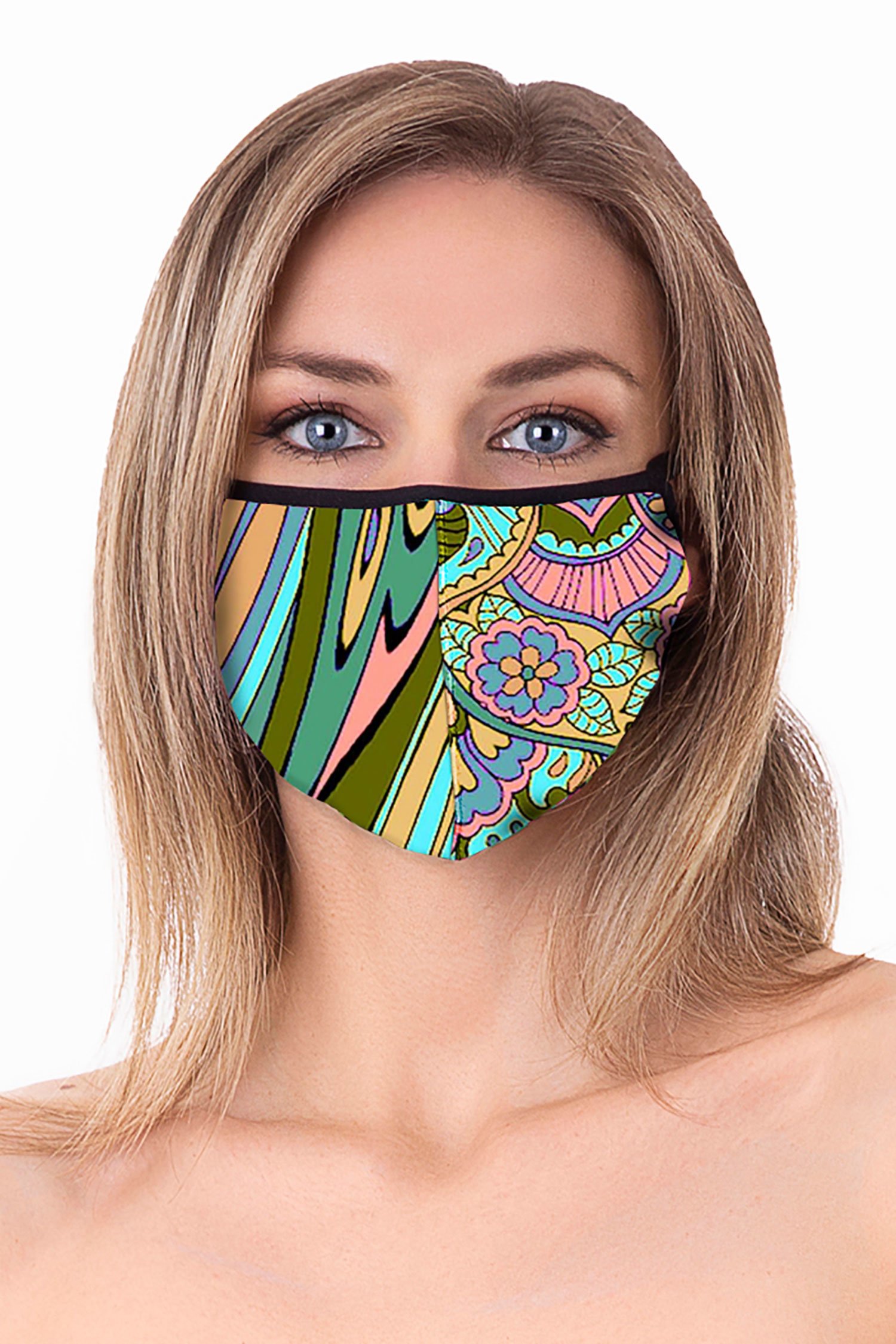 Cloth face mask - Mandala Azzurro