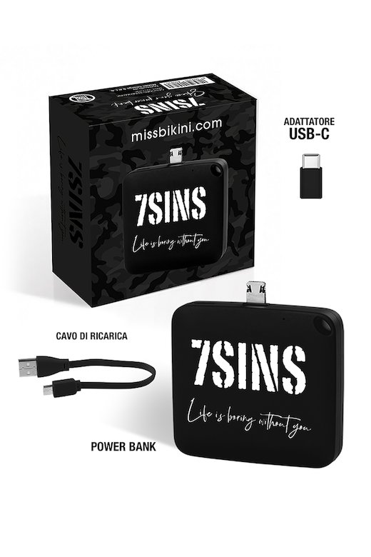 Black Power Bank 7Sins