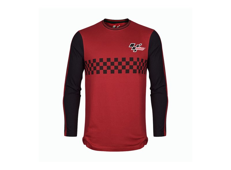 MotoGP™ Checkered Long Sleeve T-Shirt Red