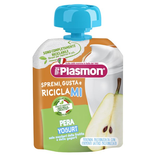 Plasmon Spremi Gusta e Riciclami Pera Yogurt 85 g