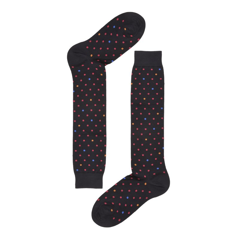 Long Socks with Multicolor Dots