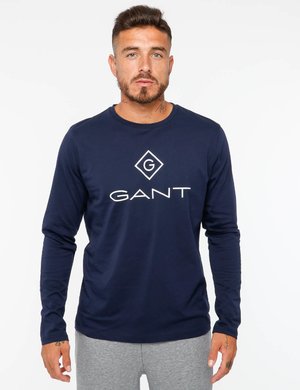T-shirt uomo scontate online - T-shirt Gant a maniche lunghe