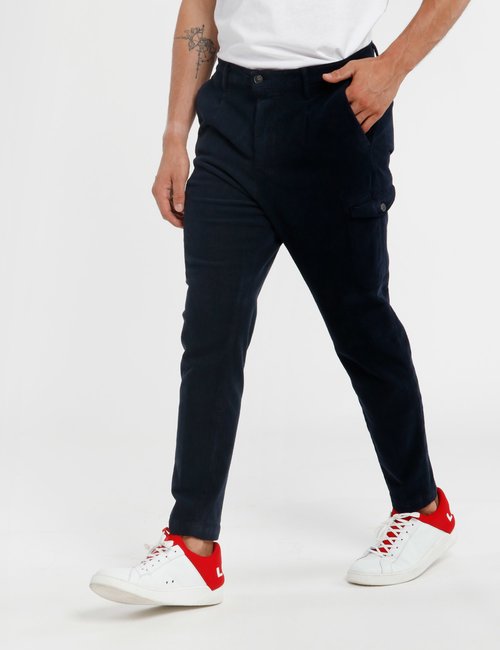 Pantalone Concept83 a coste - Blu