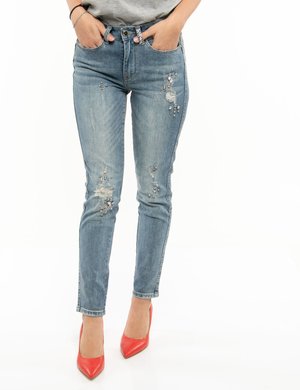 yes zee abbigliamento - Yes Zee outlet shop online  - Jeans Yes Zee con applicazioni