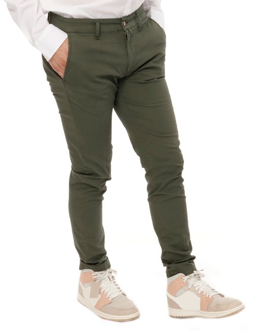 Pantalone  Asquani con logo inciso - Verde