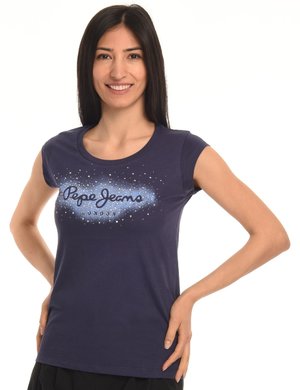 T-shirt Pepe Jeans da donna scontate - T-shirt Pepe Jeans con strass