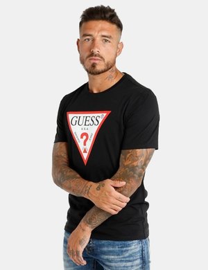 T-shirt uomo scontate online - T-shirt Guess con logo stampato