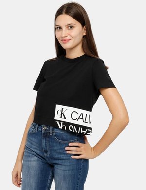 T-shirt Calvin Klein cropped