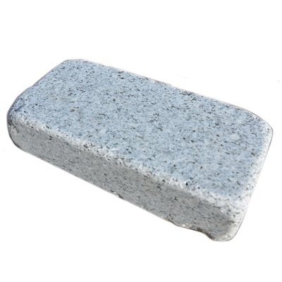 Light Grey Sawn, Honed & Tumbled Natural Granite Block Paviors (200x100 Size)