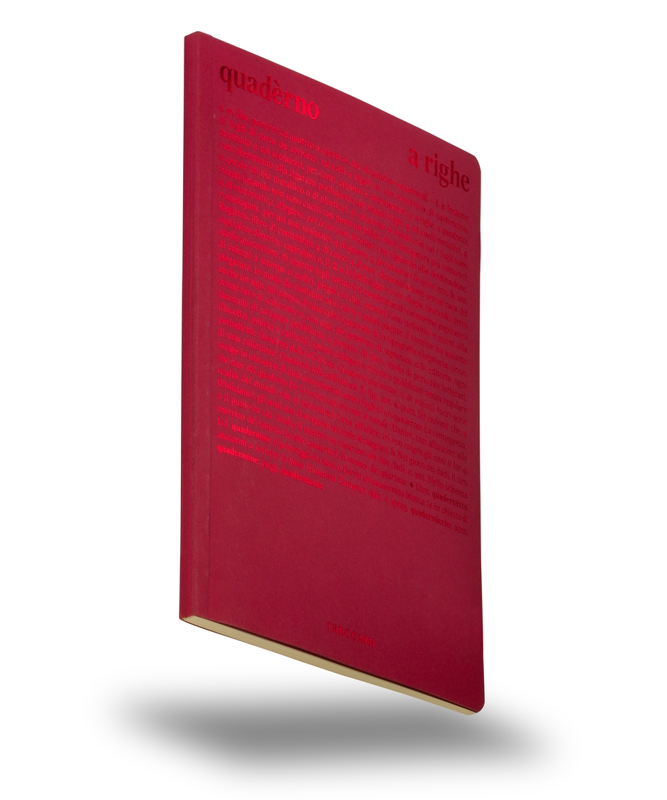 Quaderno a righe rosso