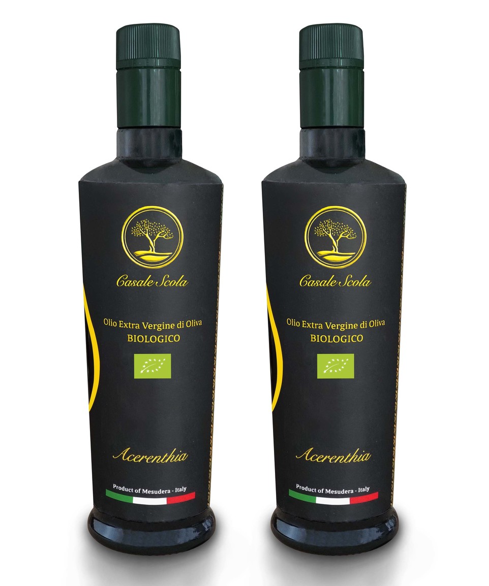 Bipack Acerenthia - 2 bottiglie olio extra vergine d'oliva biologico
