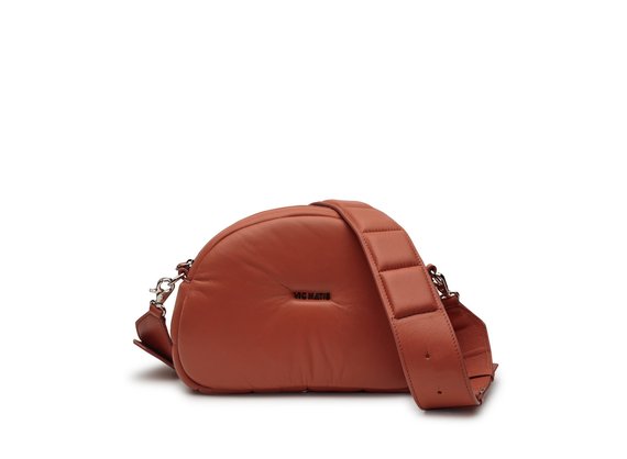 Babs Big<br />Brick-red leather shoulder bag
