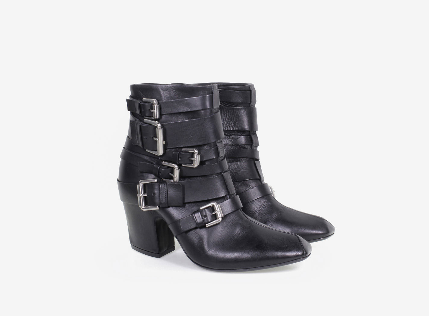 multi buckle ankle boots
