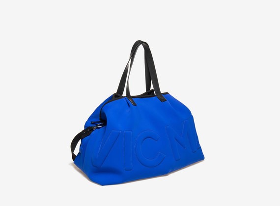 Quilted logo shopper