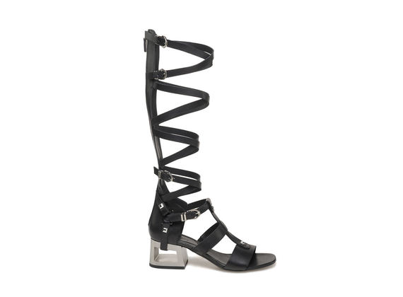 Gladiator boot with perforated heel