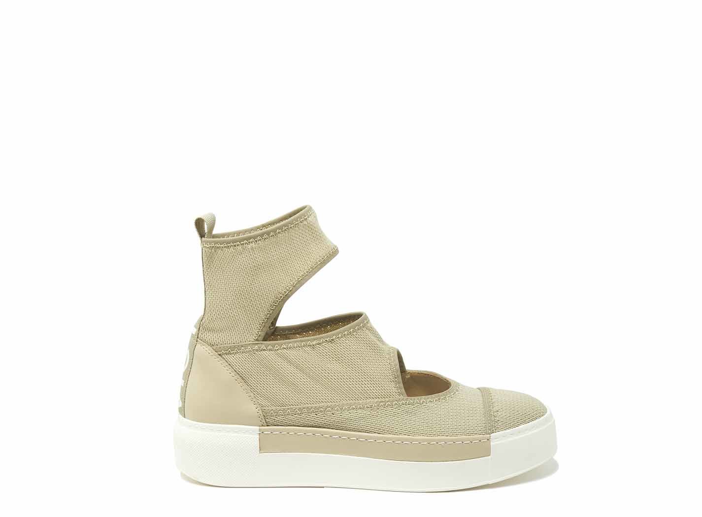 beige sock sneaker