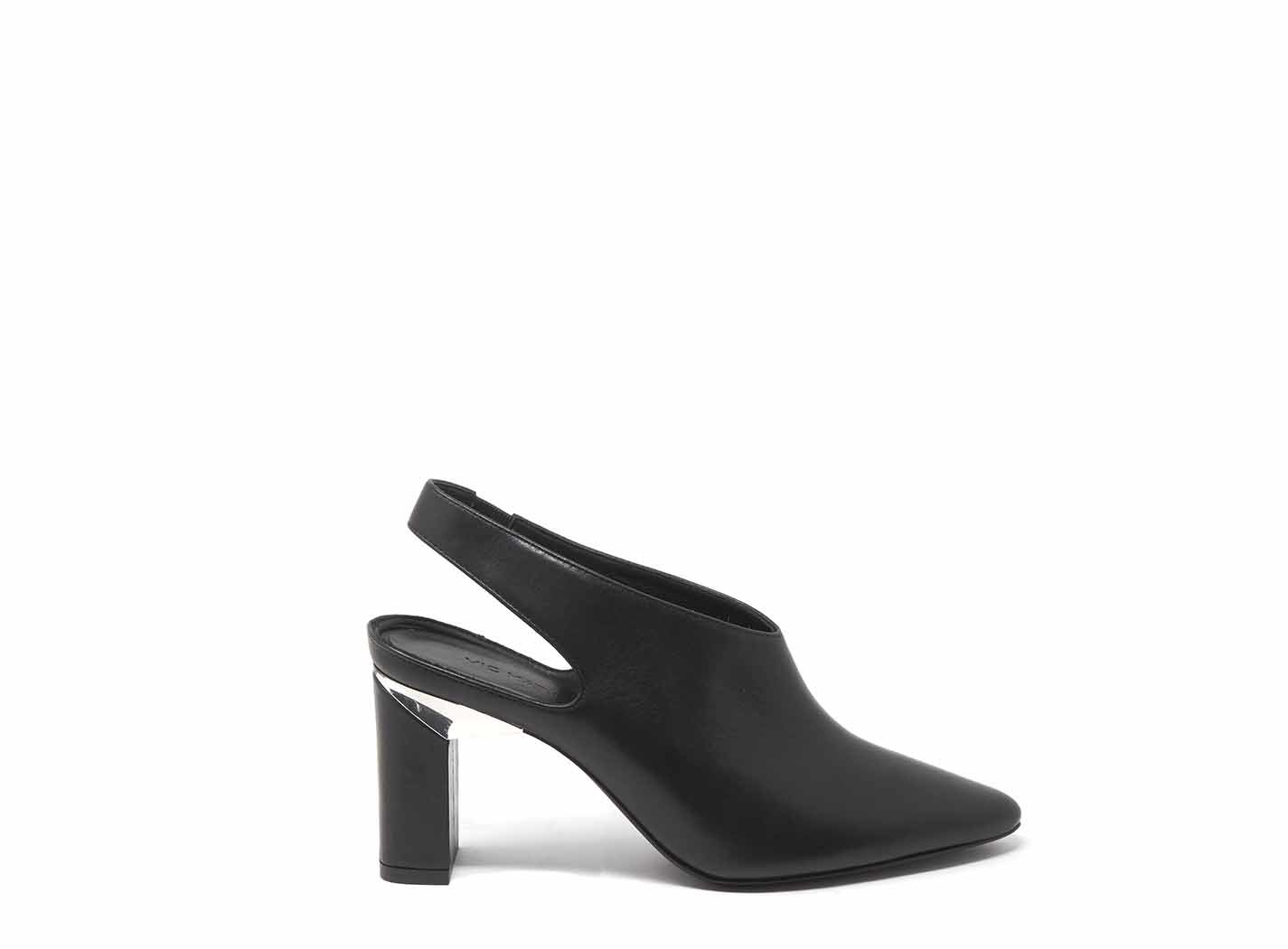 black slingbacks block heel