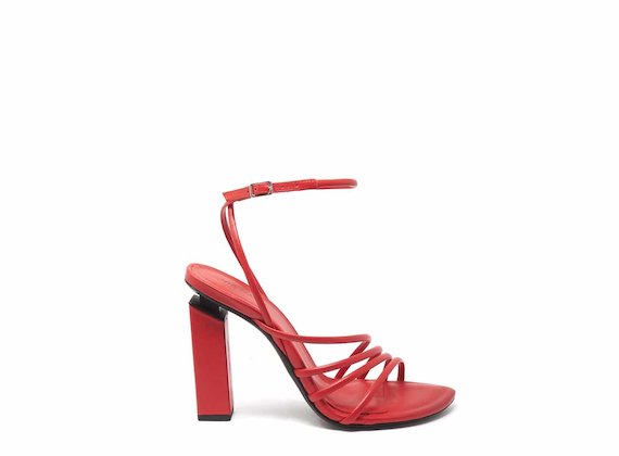 red high sandal heels