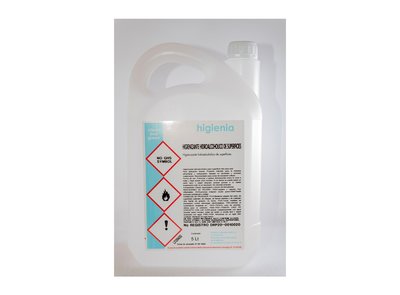 Hidroalcohol higienizante 5L - Pack 4 uno. - 23.35€/u (sin IVA)