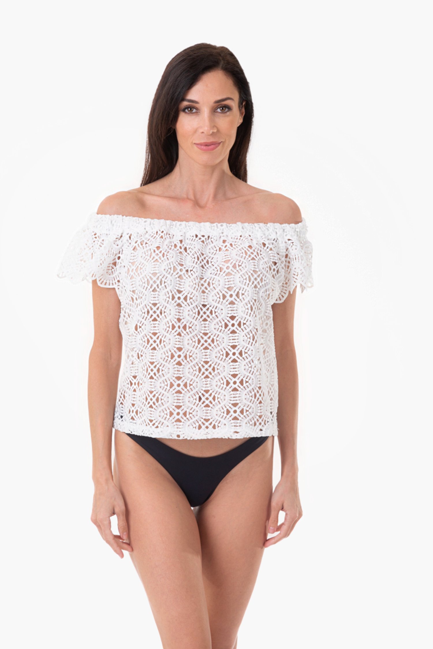 LACE TOP - Pizzo Bianco